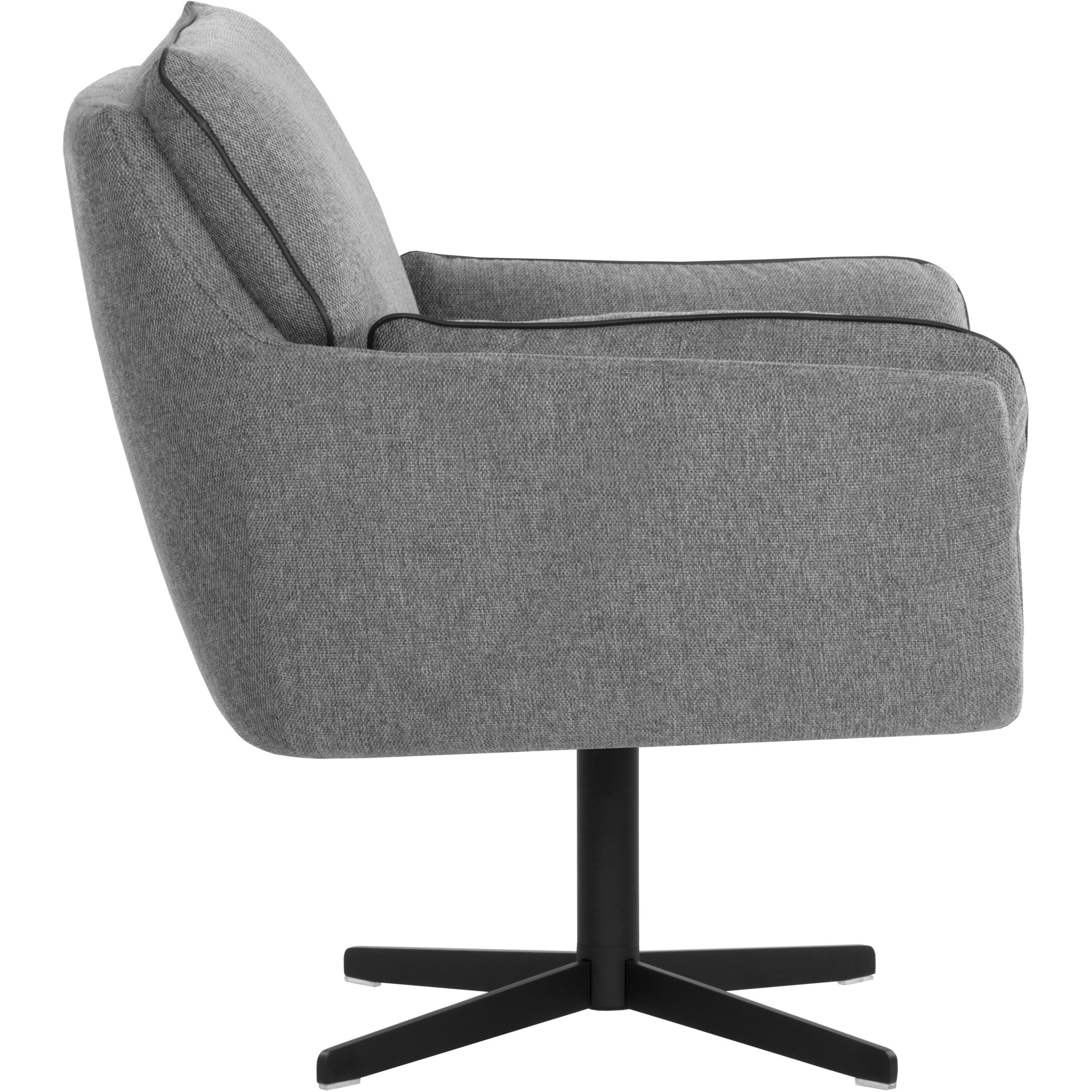 Florelle Belfast Koala Grey Swivel Lounge Chair, Swivel